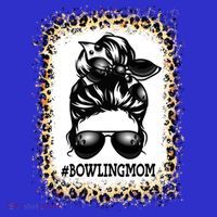 Funny Bowling Mom Messy Bun Player Mom Mother's Day Gift Tote Bag thumb 4