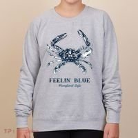 Feelin' Blue Maryland Style Retro Crab Women's Sweatshirt thumb 0