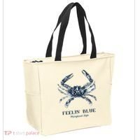 Feelin' Blue Maryland Style Retro Crab Tote Bag thumb 2