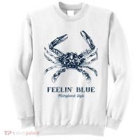 Feelin' Blue Maryland Style Retro Crab Sweatshirt thumb 0