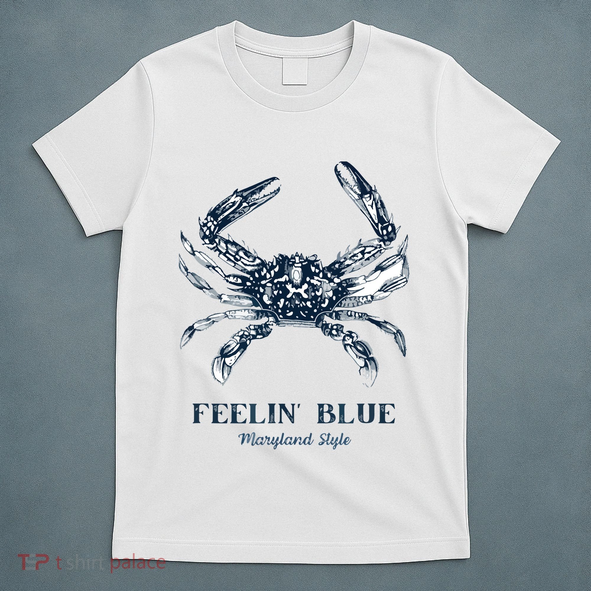 Feelin' Blue Maryland Style Retro Crab T-Shirt