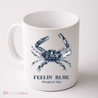 Feelin' Blue Maryland Style Retro Crab Coffee Mug