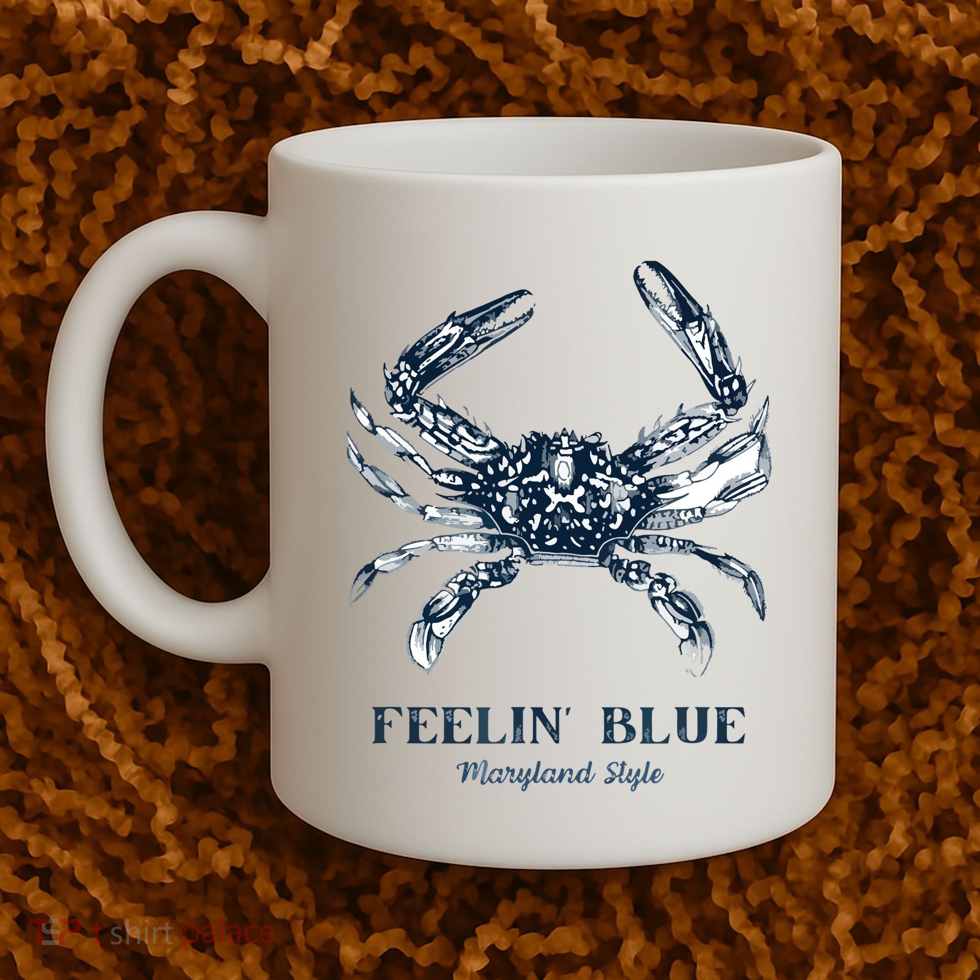 Feelin' Blue Maryland Style Retro Crab Coffee Mug