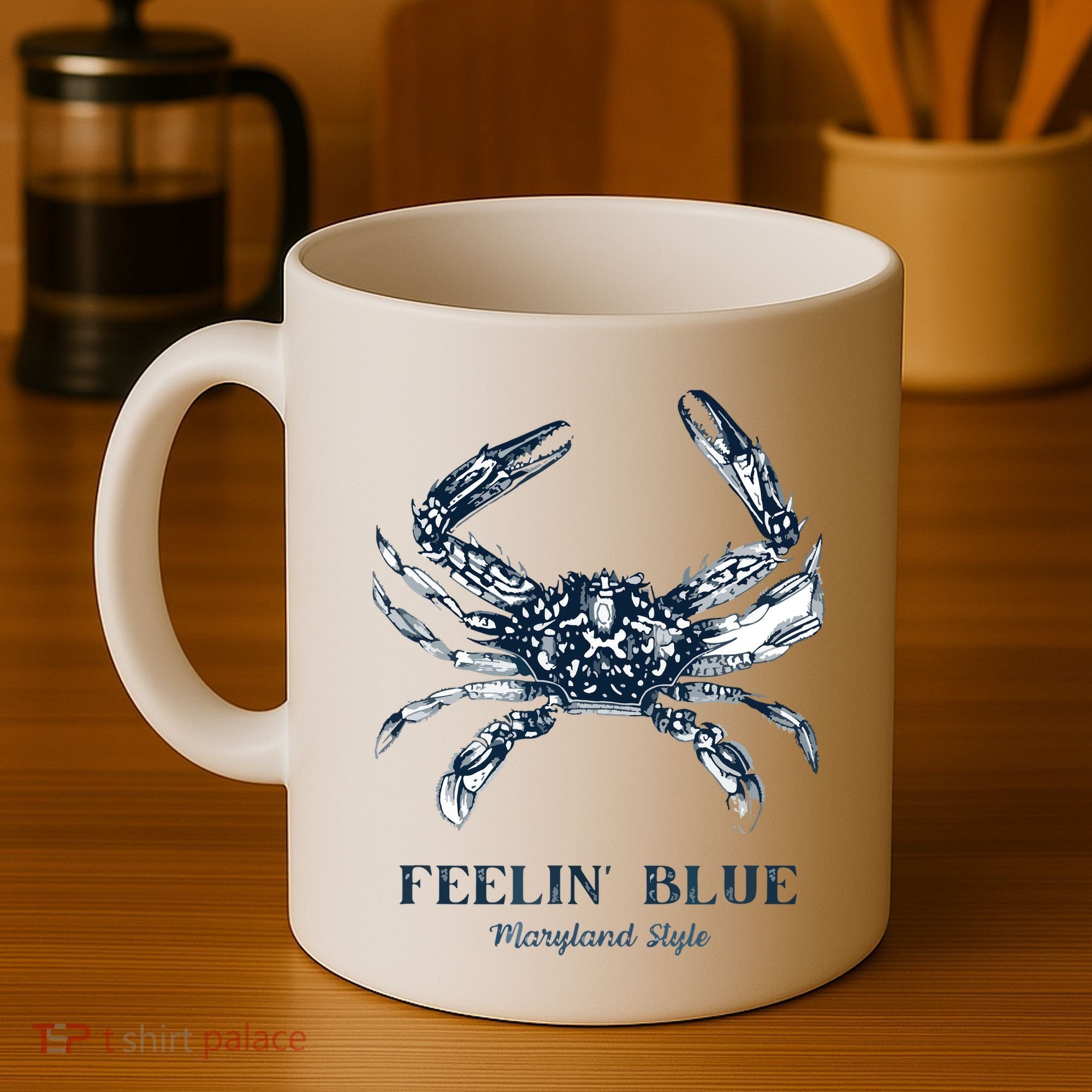 Feelin' Blue Maryland Style Retro Crab Coffee Mug