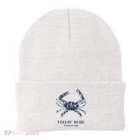 Feelin' Blue Maryland Style Retro Crab Beanie thumb 0