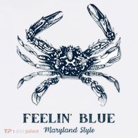 Feelin' Blue Maryland Style Retro Crab Women's Hoodie thumb 2