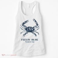 Feelin' Blue Maryland Style Retro Crab Women's Tank Top thumb 0