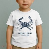 Feelin' Blue Maryland Style Retro Crab Toddler T-Shirt thumb 2