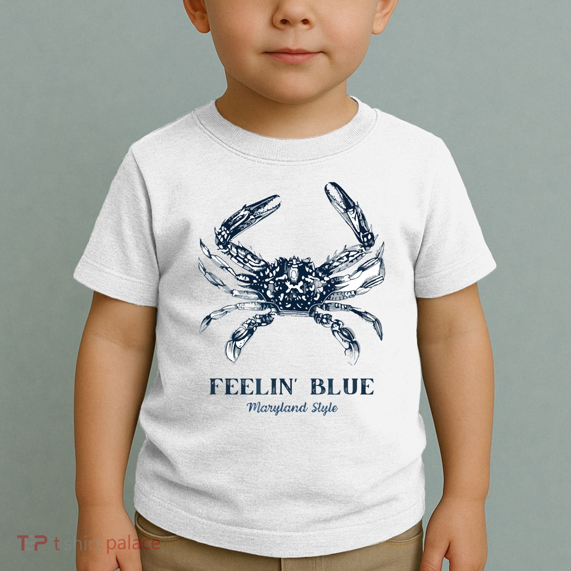 Feelin' Blue Maryland Style Retro Crab Toddler T-Shirt