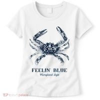 Feelin' Blue Maryland Style Retro Crab Women's T-Shirt thumb 0