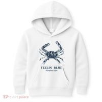 Feelin' Blue Maryland Style Retro Crab Kids Hoodie thumb 0