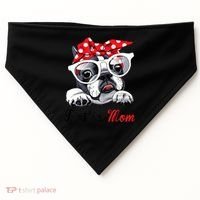 Funny Bostie Mom For Boston Terrier Dogs Lovers USA-Made Doggie Bandana thumb 0