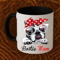 Funny Bostie Mom For Boston Terrier Dogs Lovers Coffee Mug thumb 2