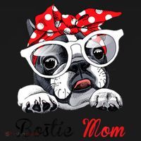 Funny Bostie Mom For Boston Terrier Dogs Lovers Women's Hoodie thumb 2