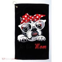 Funny Bostie Mom For Boston Terrier Dogs Lovers Golf Towel thumb 0