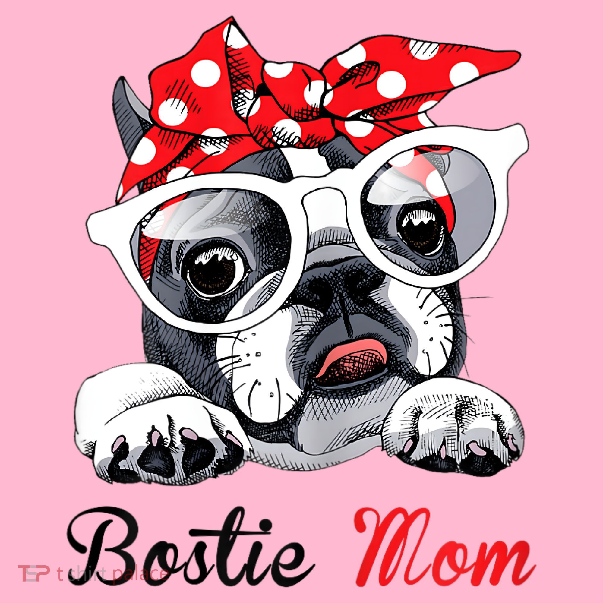 Funny Bostie Mom For Boston Terrier Dogs Lovers Baby Bodysuit