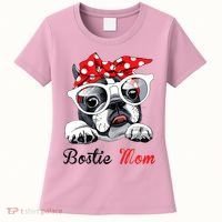 Funny Bostie Mom For Boston Terrier Dogs Lovers Women's T-Shirt thumb 0