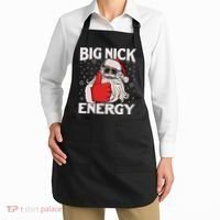 Funny Big Nick Energy Santa Xmas Christmas Apron thumb 2