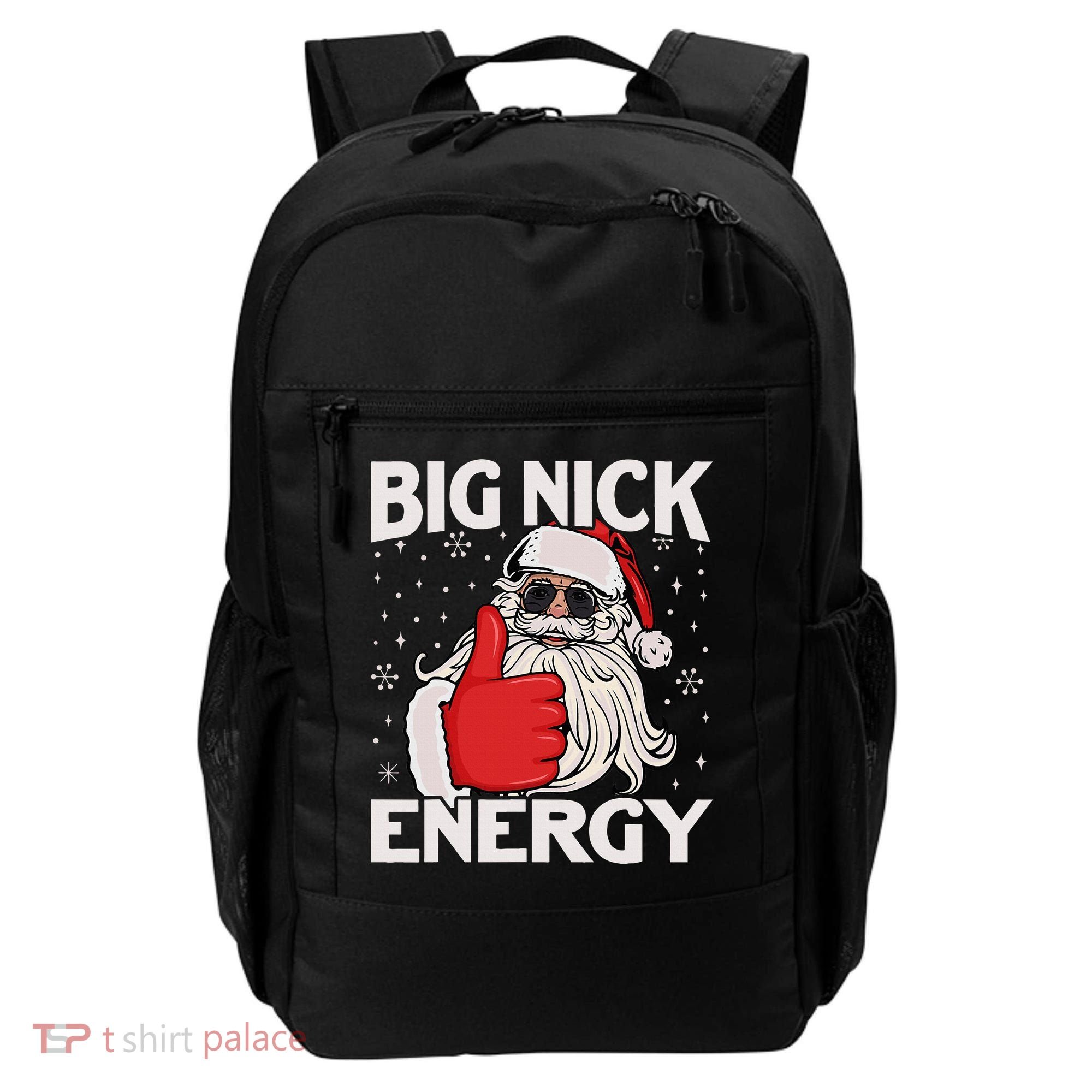 Funny Big Nick Energy Santa Xmas Christmas Backpack
