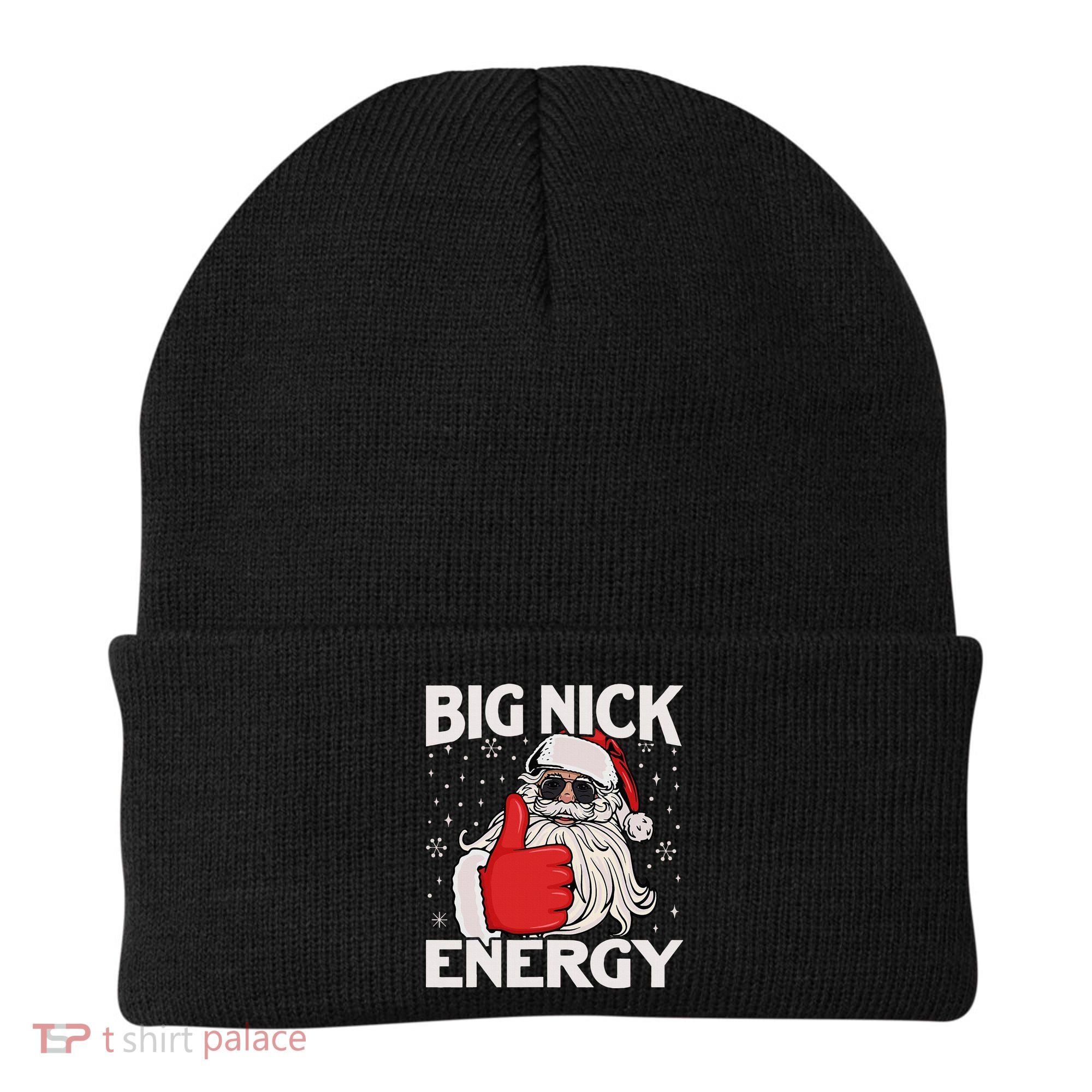 Funny Big Nick Energy Santa Xmas Christmas Beanie