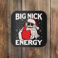 Funny Big Nick Energy Santa Xmas Christmas Coaster thumb 0