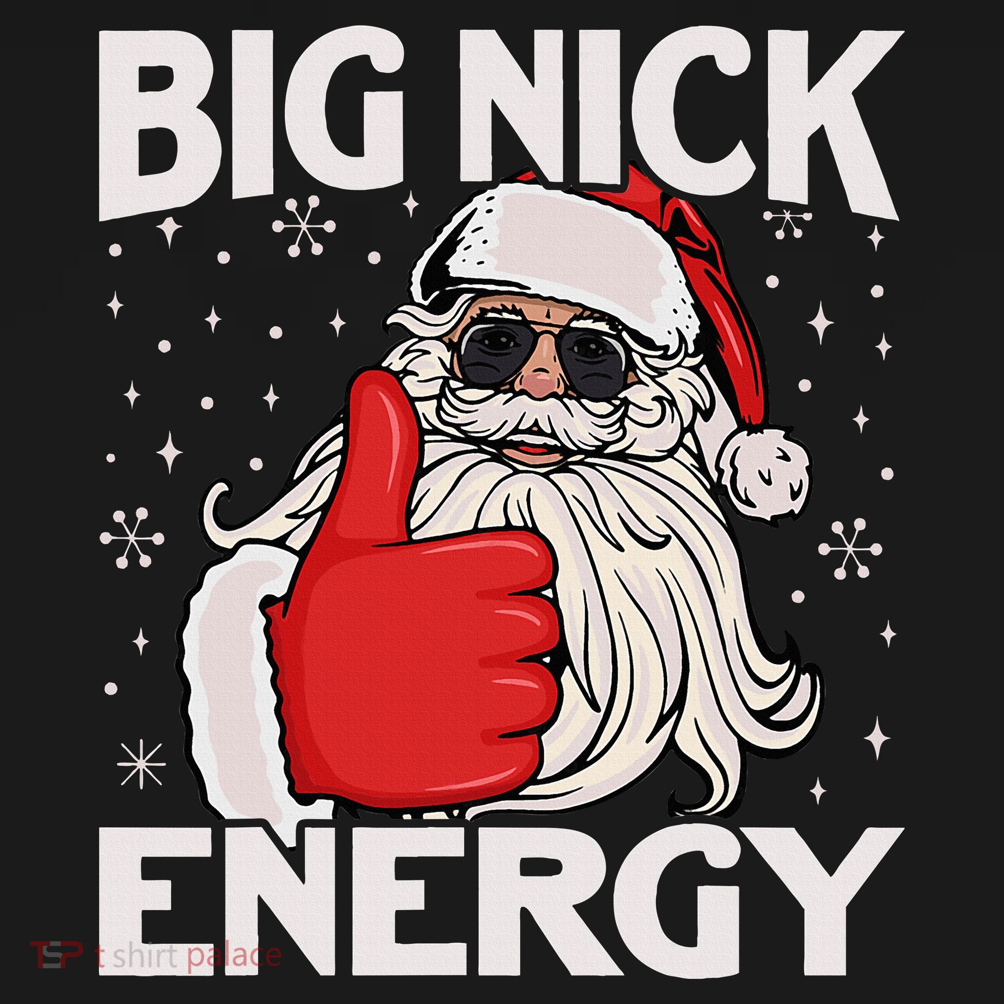 Funny Big Nick Energy Santa Xmas Christmas Women's Hoodie