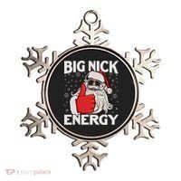Funny Big Nick Energy Santa Xmas Christmas Ornament thumb 0
