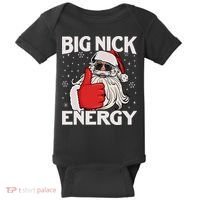 Funny Big Nick Energy Santa Xmas Christmas Baby Bodysuit thumb 0