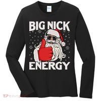 Funny Big Nick Energy Santa Xmas Christmas Women's Long Sleeve Shirt thumb 0