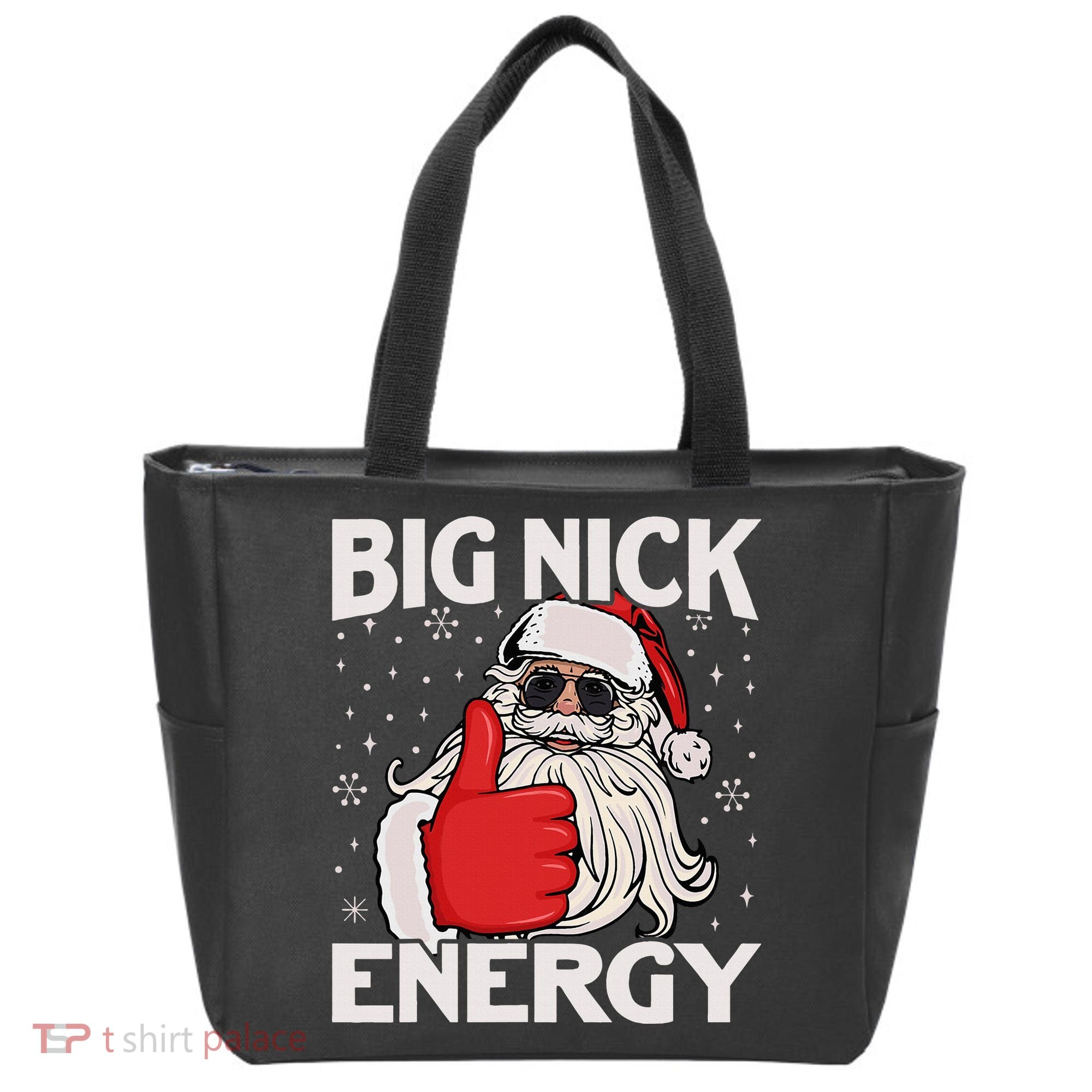 Funny Big Nick Energy Santa Xmas Christmas Tote Bag
