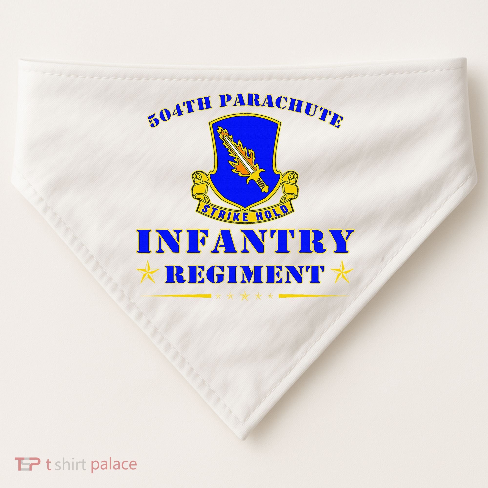 Fort Bragg North Carolina 504th Parachute Infantry Regiment USA-Made Doggie Bandana