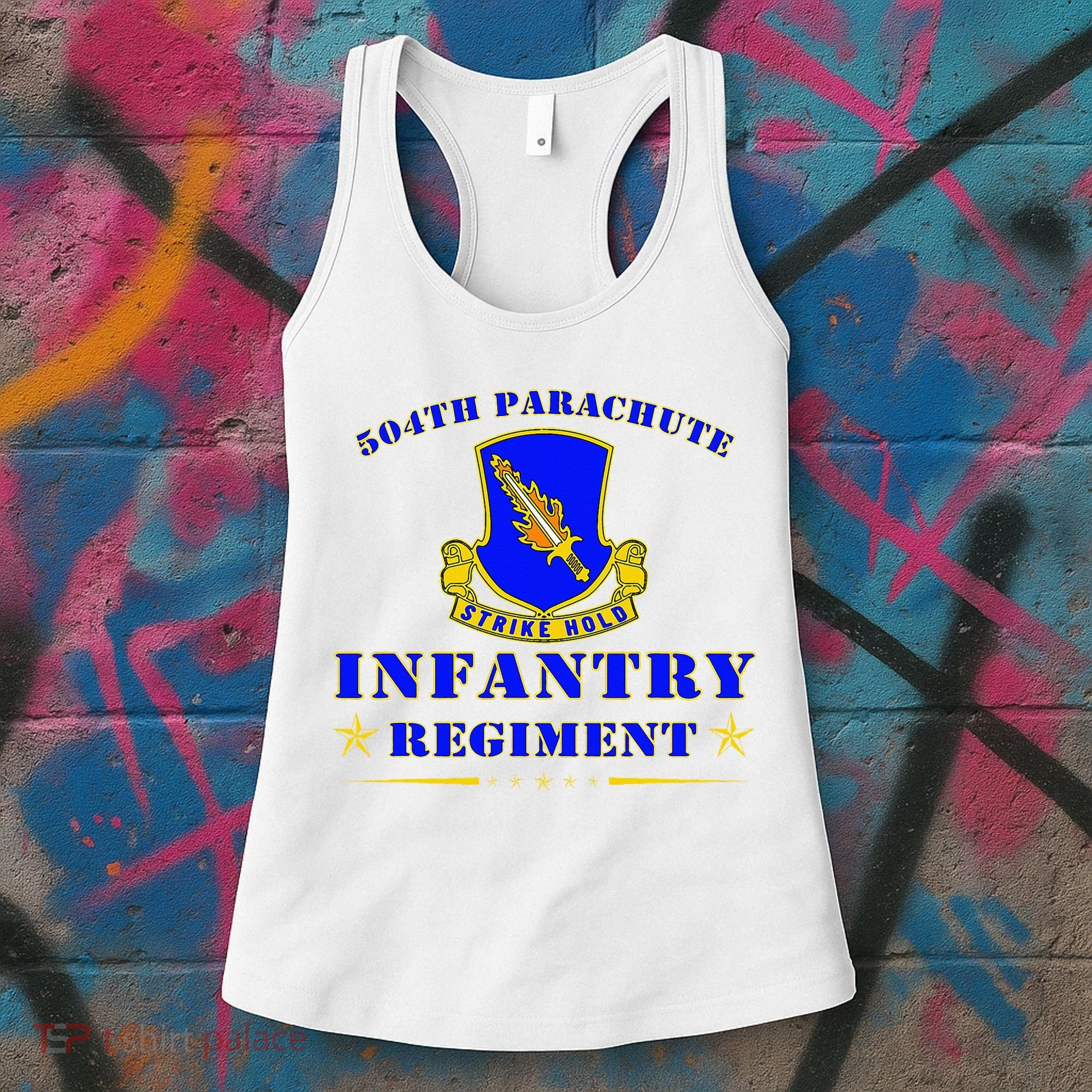 Fort Bragg North Carolina 504th Parachute Infantry Regiment Women's Tank Top