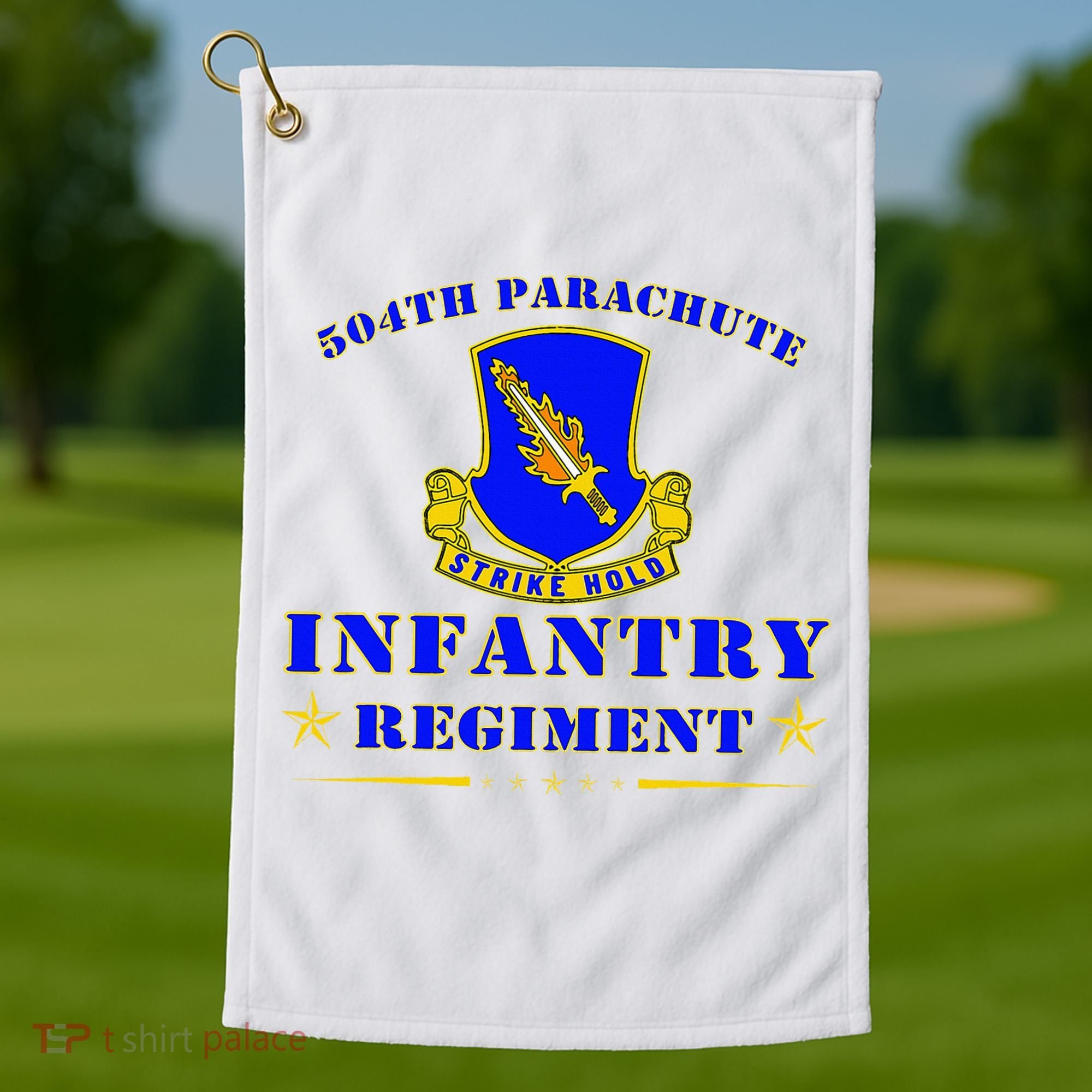 Fort Bragg North Carolina 504th Parachute Infantry Regiment Golf Towel