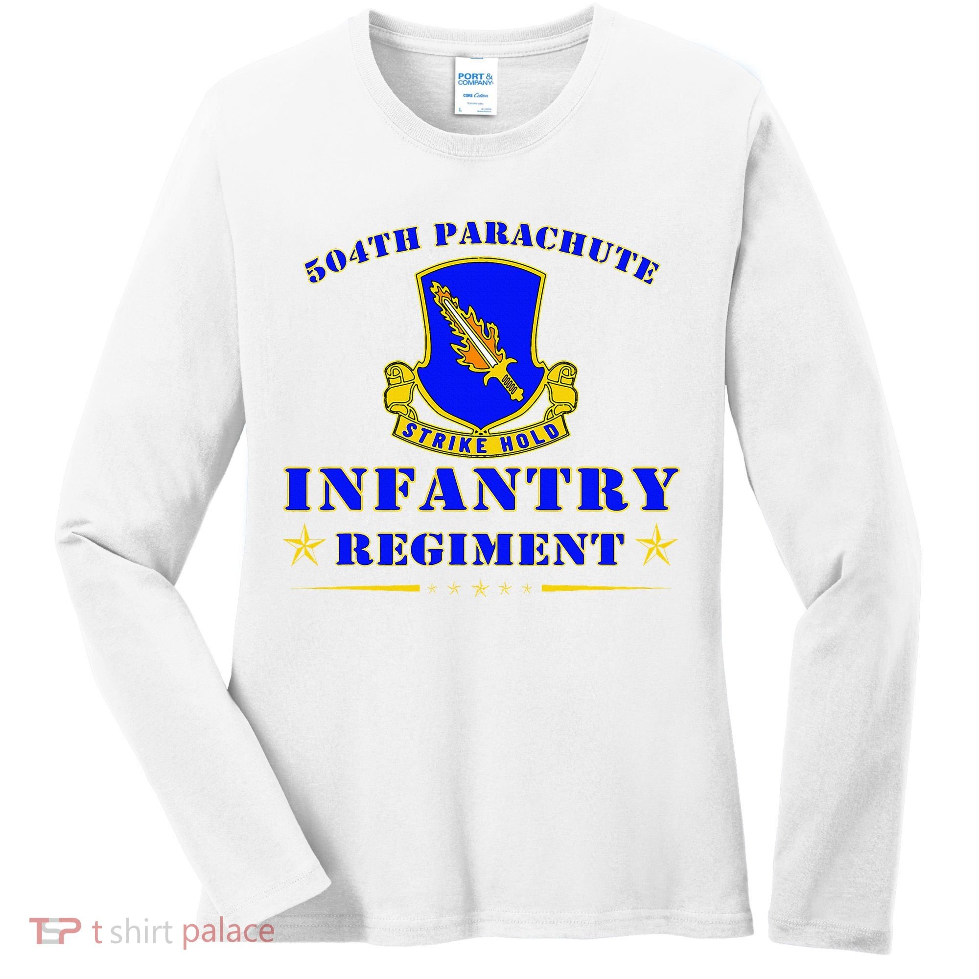 Fort Bragg North Carolina 504th Parachute Infantry Regiment Women's Long Sleeve Shirt