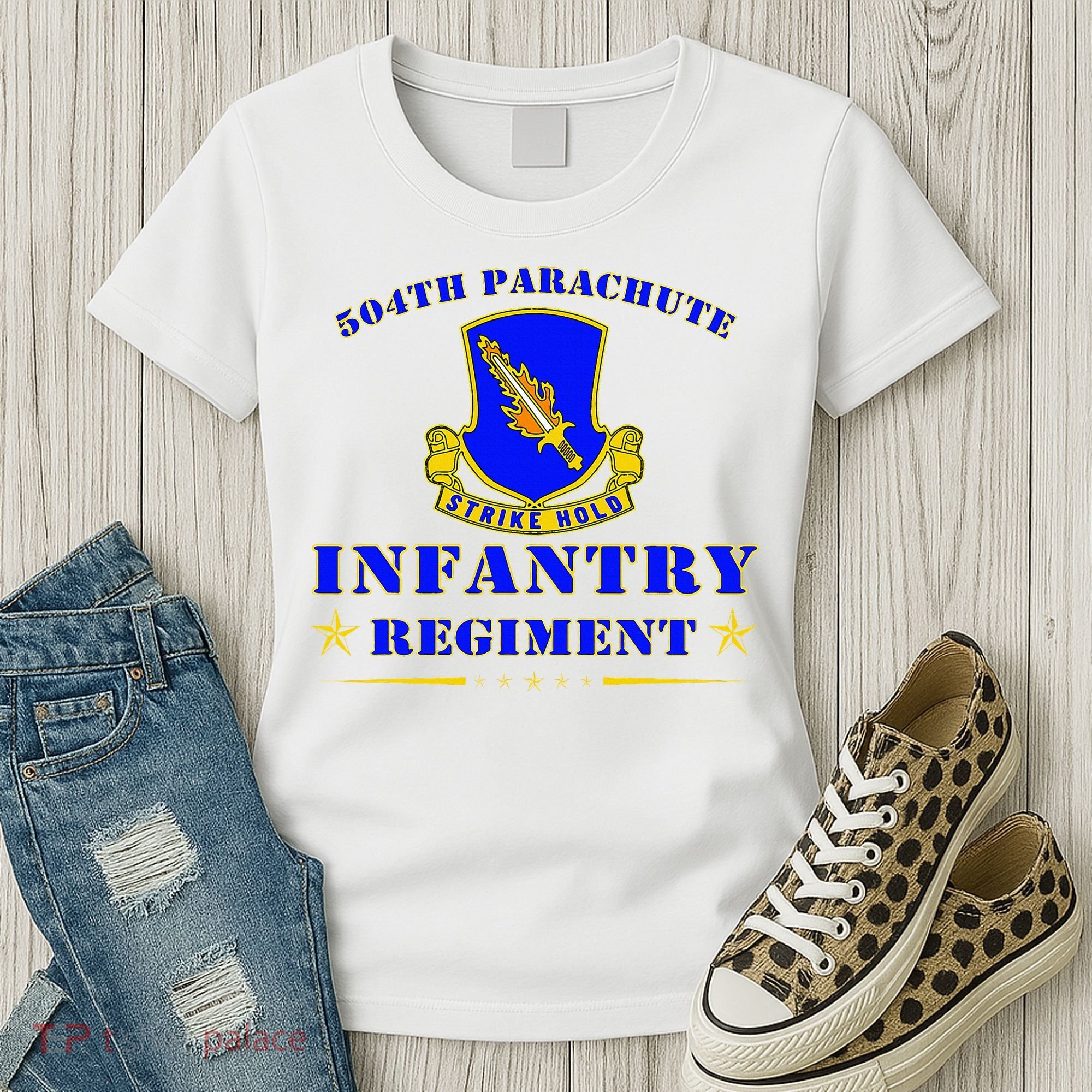 Fort Bragg North Carolina 504th Parachute Infantry Regiment Women's T-Shirt
