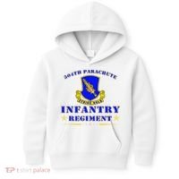 Fort Bragg North Carolina 504th Parachute Infantry Regiment Kids Hoodie thumb 0