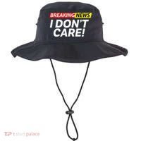 Funny Breaking News I Dont Care Sarcasm Humor Sarcastic Bucket Hat thumb 0