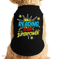 Funny Book Nerds And Geeks Doggie Tank thumb 0