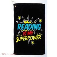 Funny Book Nerds And Geeks Golf Towel thumb 0