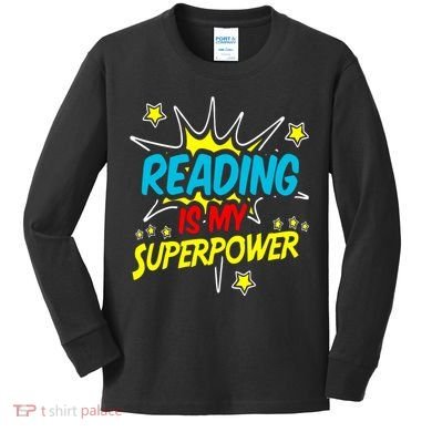 Funny Book Nerds And Geeks Kids Long Sleeve Shirt