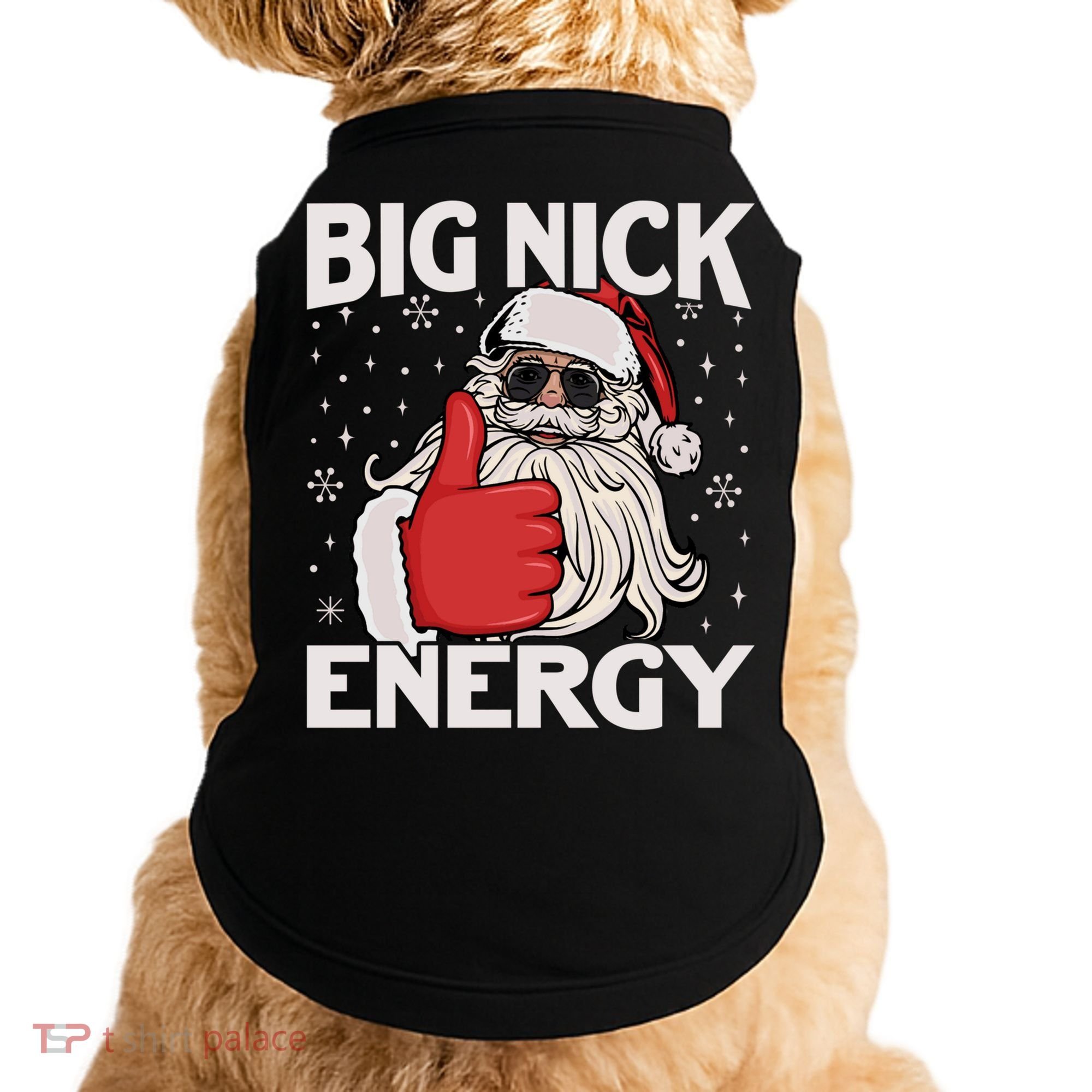Funny Big Nick Energy Santa Xmas Christmas Long Sleeve Doggie Tank