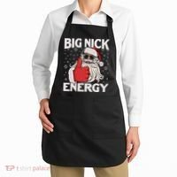 Funny Big Nick Energy Santa Xmas Christmas Long Sleeve Apron thumb 2