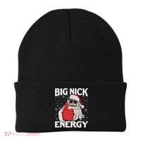Funny Big Nick Energy Santa Xmas Christmas Long Sleeve Beanie thumb 0