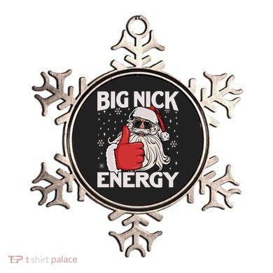 Funny Big Nick Energy Santa Xmas Christmas Long Sleeve Ornament