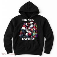Fun Big Nick Energy Funny Santa Claus Christmas Xmas Cool Hoodie thumb 0