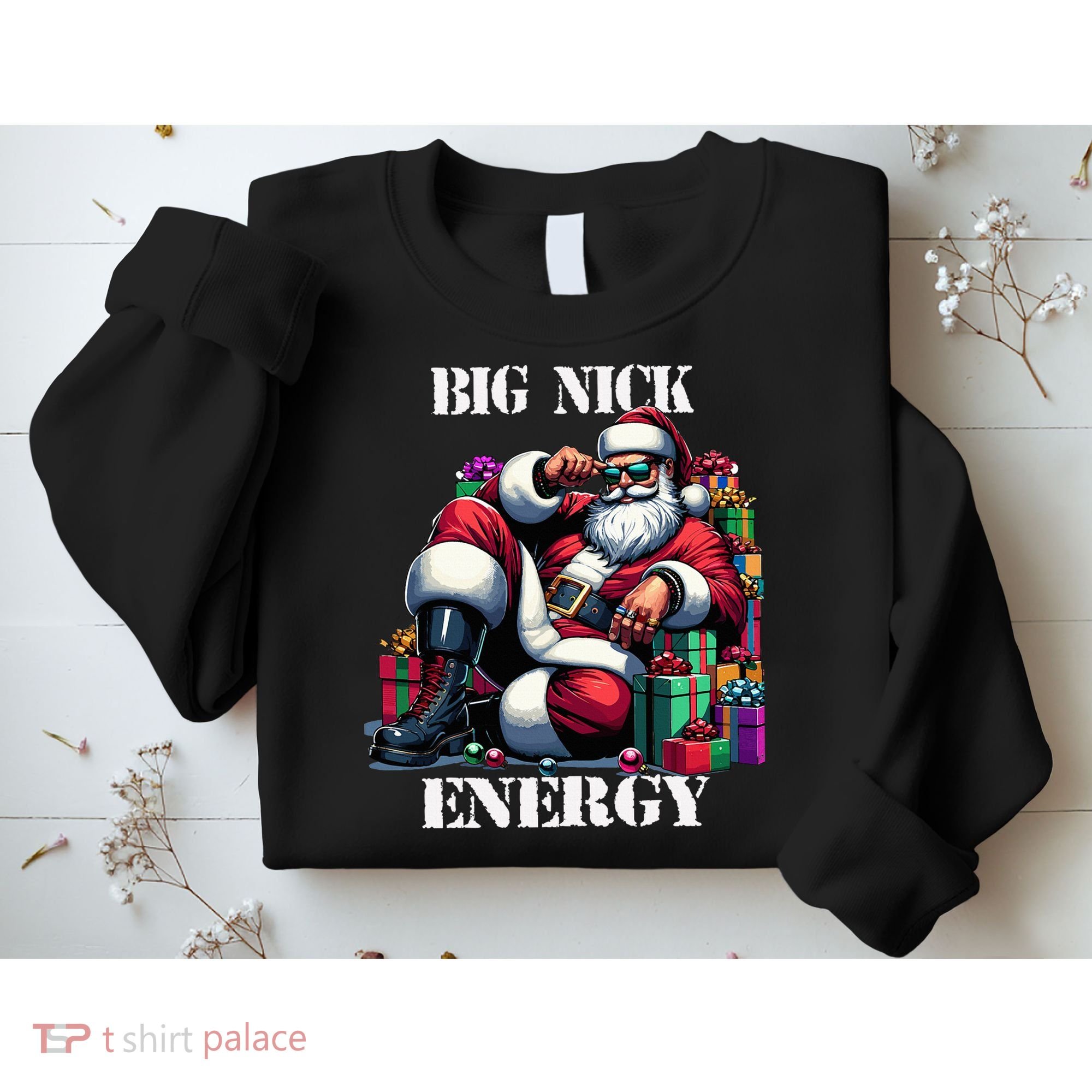 Fun Big Nick Energy Funny Santa Claus Christmas Xmas Cool Sweatshirt