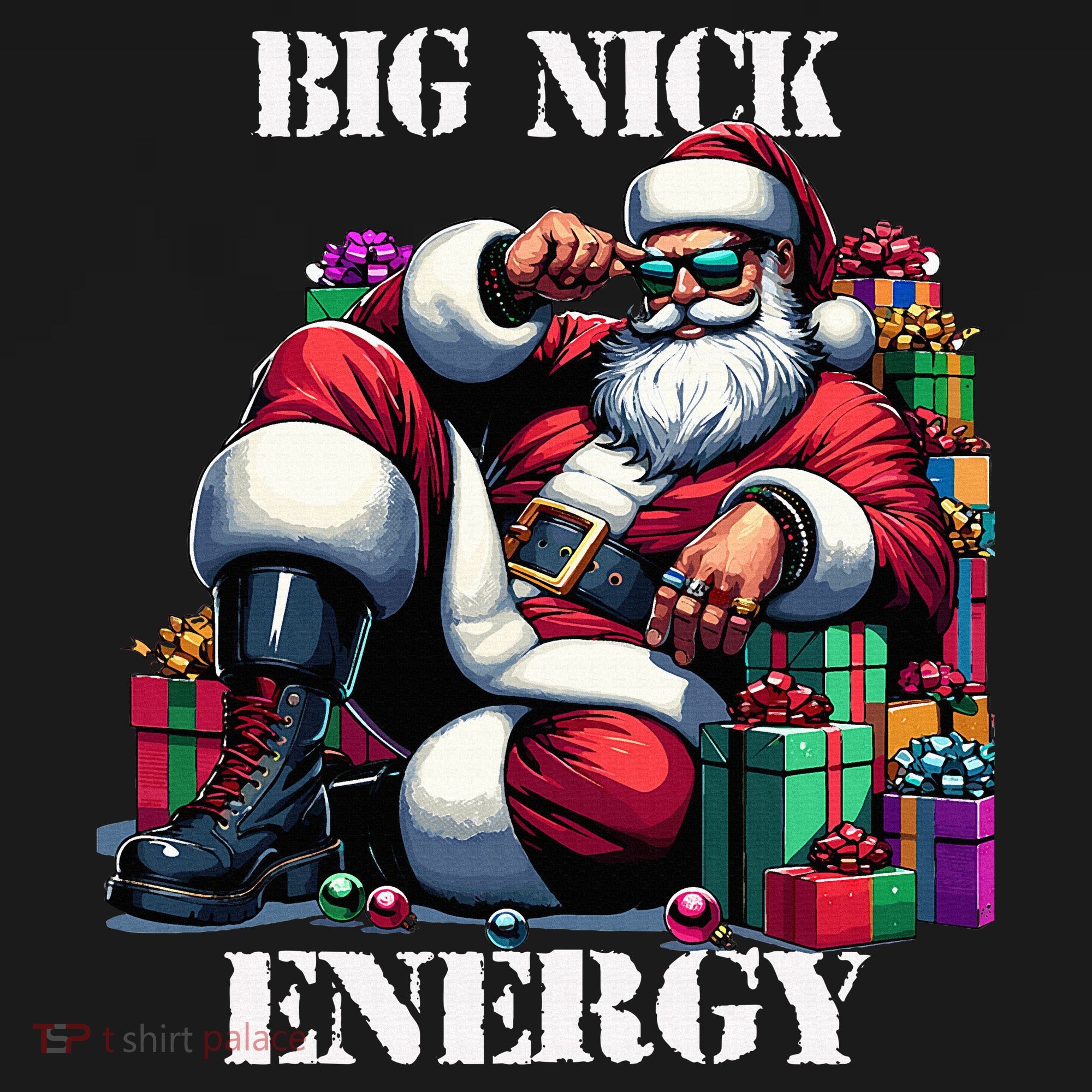 Fun Big Nick Energy Funny Santa Claus Christmas Xmas Cool Sweatshirt