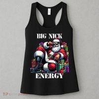 Fun Big Nick Energy Funny Santa Claus Christmas Xmas Cool Women's Tank Top thumb 3