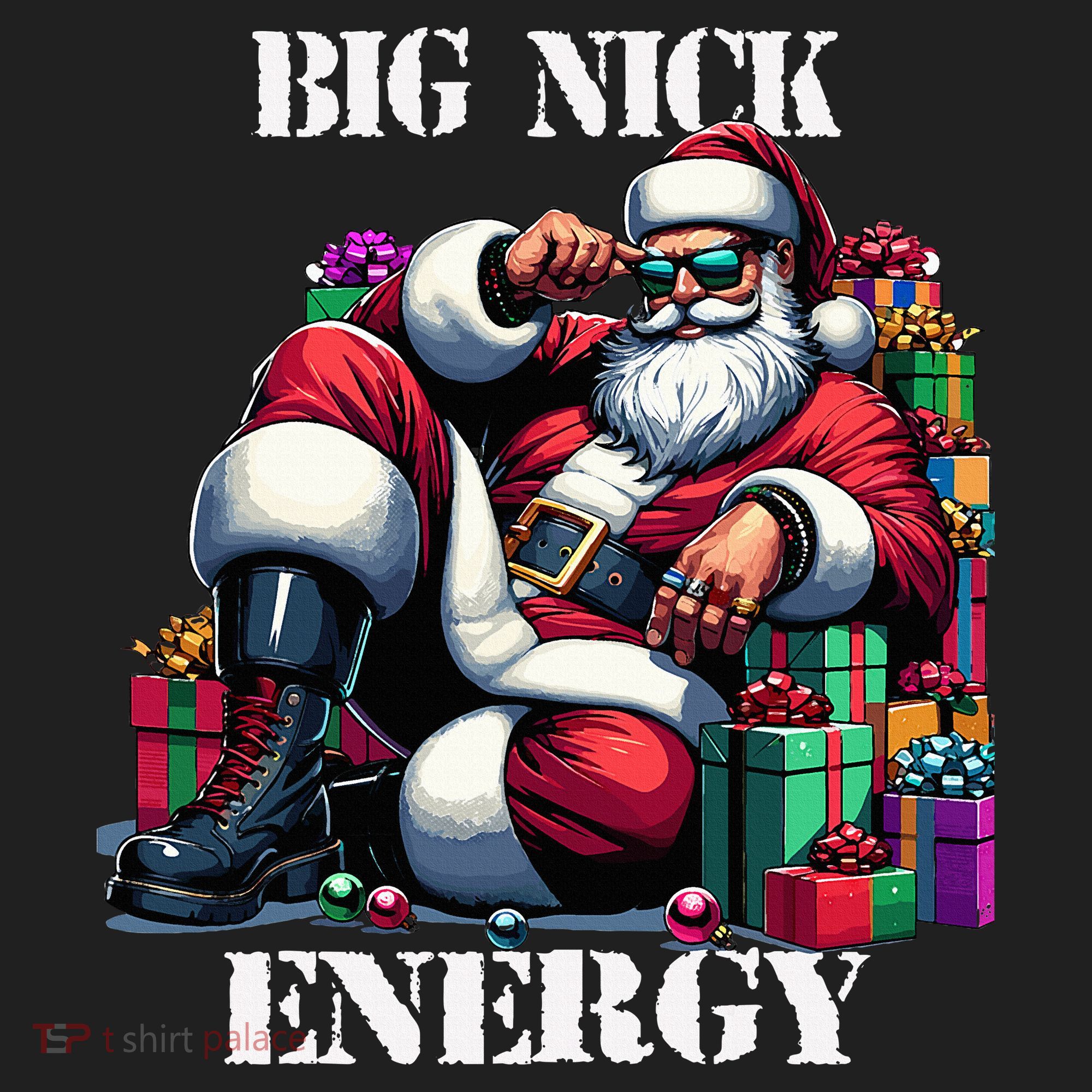 Fun Big Nick Energy Funny Santa Claus Christmas Xmas Cool Hat