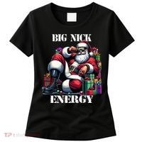 Fun Big Nick Energy Funny Santa Claus Christmas Xmas Cool Women's T-Shirt thumb 0